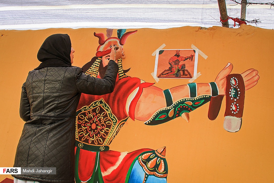 نگاهی به نقاشی دیواره‌های بلوار فردوسی مشهد 
